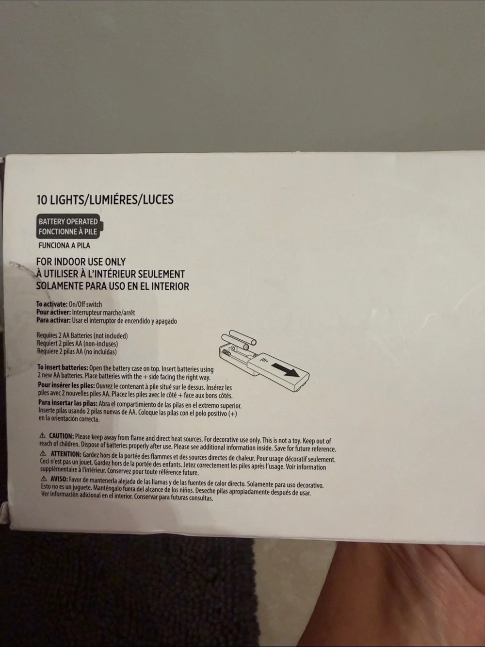 Amscan LED Lights with Clear Photo Clips - Warm White